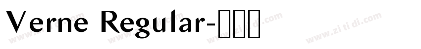 Verne Regular字体转换
